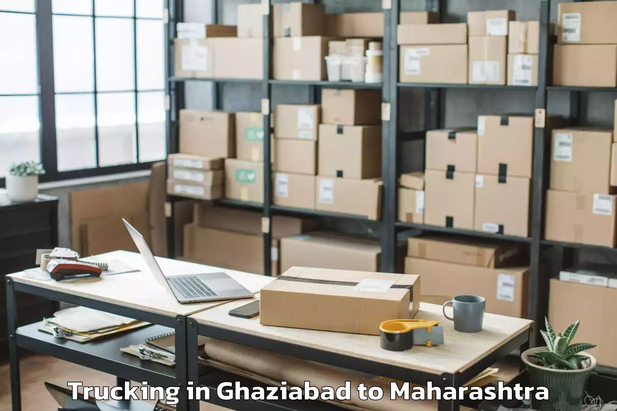 Expert Ghaziabad to Dharashiv Trucking